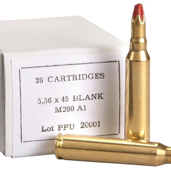 PPU PPB556A1 Blank Ammo 5.56x45mmNATO 20 Per Box/100 Case
