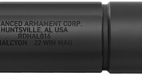 ADVANCED ARMAMENT COMPANY 64283 Halcyon  22 Cal (Rimfire) 1.12" Black Steel Titanium 1/2"x28