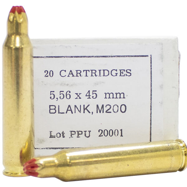PPU PPB556 Blank Ammo  5.56x45mmNATO 20 Per Box/100 Case