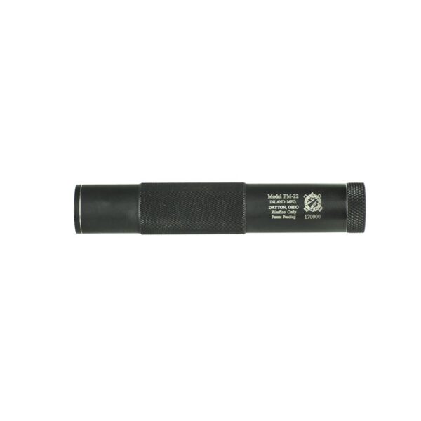 Inland PM-22 Direct Thread Suppressor - .22 Rimfire Aluminum/Replaceable Polymer Monocore Baffle Black 1/2x28