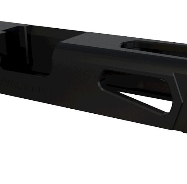 Rival Arms RA10G102A Precision Slide A1 QPQ Black 17-4 Stainless Steel with Front/Rear Serrations & RMR Optic Cut for 9mm Luger Glock 17 Gen3