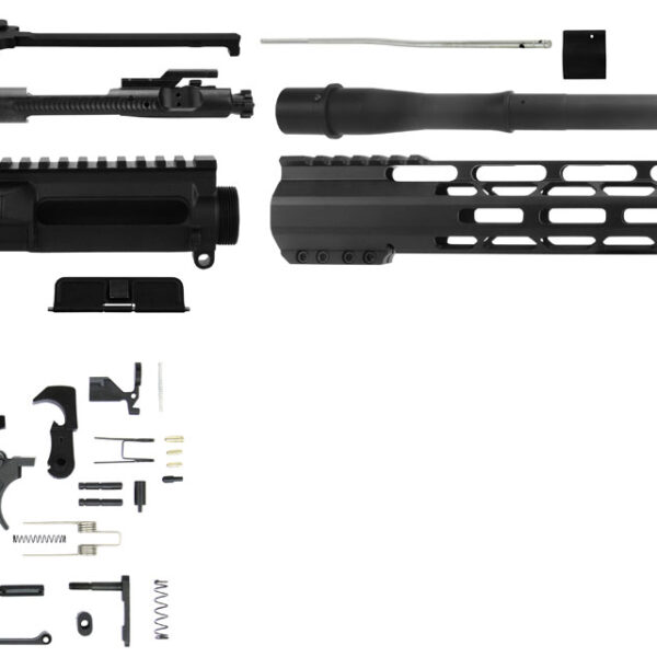 TacFire SSRK300LPK AR Build Kit Sports South Exclusive 300 Blackout AR-Platform Black Nitride 1/2"x28