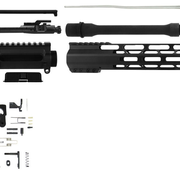 TacFire SSRK556LPK Lower Parts Kit Unassembled Rifle Kit 223 Rem/5.56x45mm NATO AR Platform Aluminum 1/2"-28 tpi