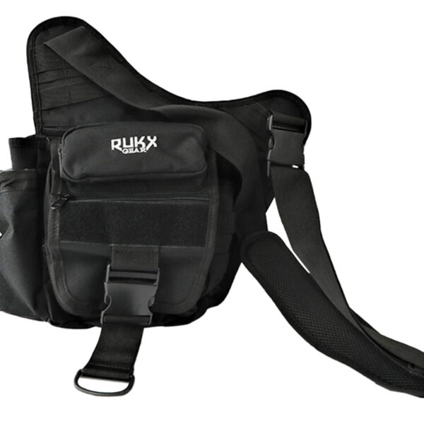 Rukx Gear ATICTSBB Sling Bag  Black 600D Polyester Single Strap