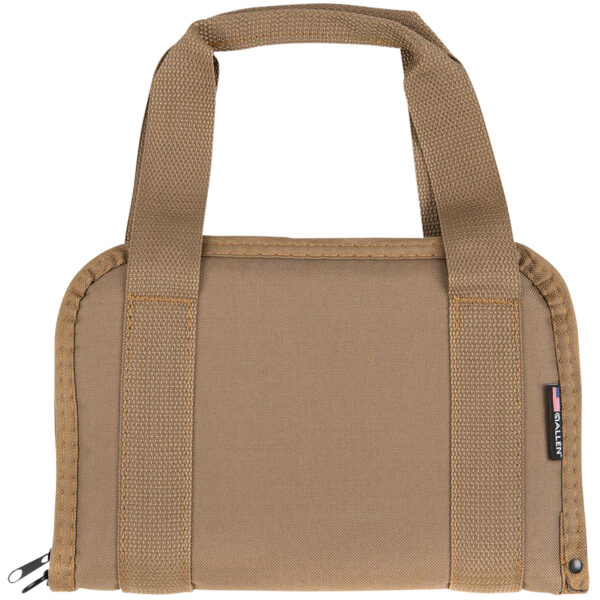 Allen 3642 Pistol Tote  Flat Dark Earth Endura 11.50" Long Lockable Holds 1 Handgun