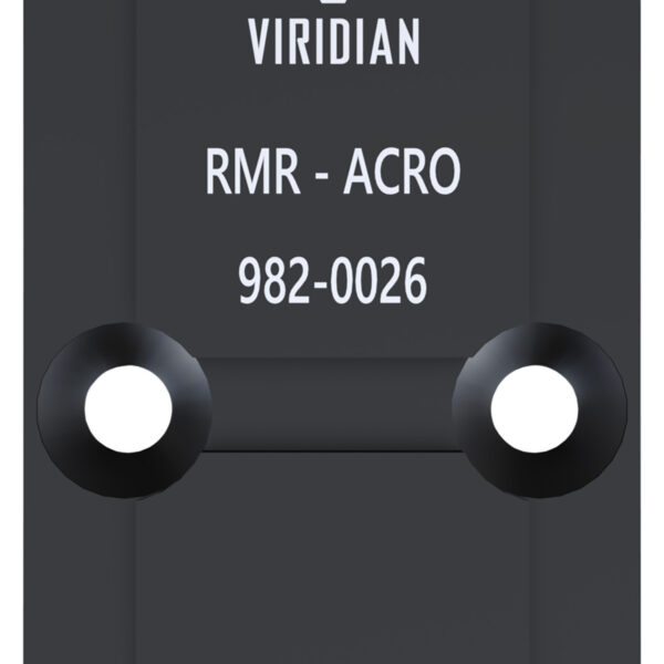 Viridian 9820026 RFX45 RMR Mounting Adapter  Black Anodized