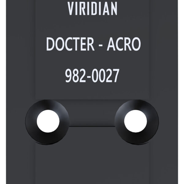 Viridian 9820027 RFX45 Docter Mounting Adapter Black Anodized