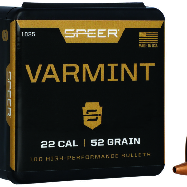 Speer 1035 Varmint  22Cal 52gr Hollow Point 100 Per Box/5 Case