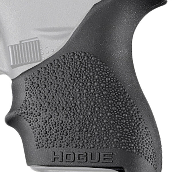 Hogue 18200 HandAll Beavertail Grip Sleeve Textured Black Rubber for Glock 42, 43