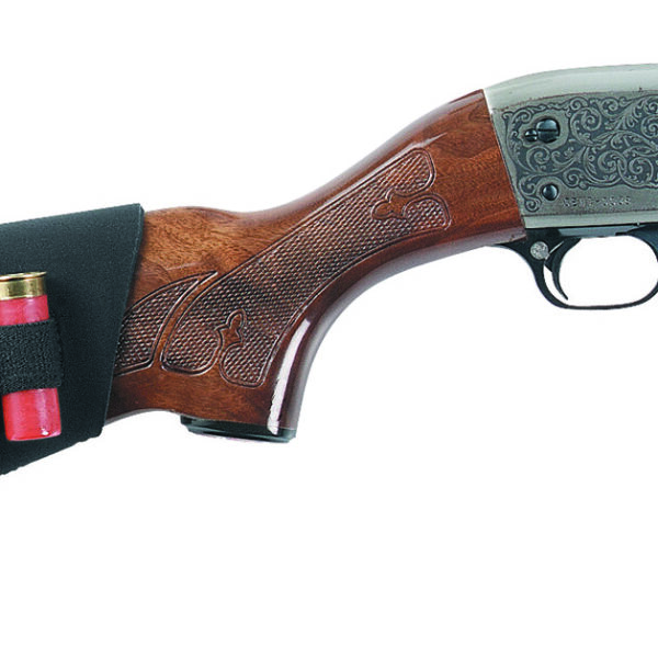 Uncle Mike's 88493 Buttstock Shell Holder  Black Neoprene 5rd Shotgun