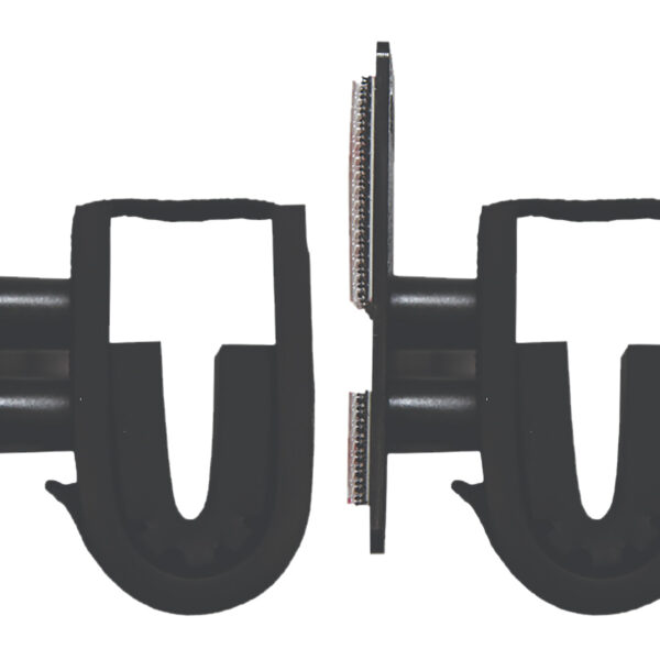 Rugged Gear 10030 Dual Lock Gun Holder Rifle/Shotgun Black Metal