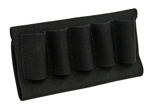 Blackhawk 74SH02BK Buttstock Shell Holder  Black Nylon 5rd Shotgun