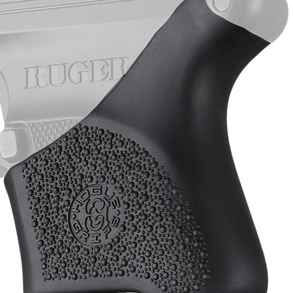 Hogue 18100 HandAll Hybrid Grip Sleeve made of Rubber with Textured Black Finish for Ruger LCP