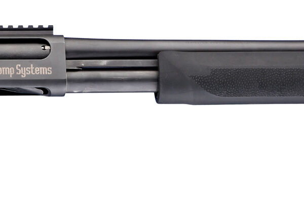 Hogue 08715 Tamer Pistol Grip & Forend Black Rubber with Finger Grooves, Polymer Forend for Remington 870