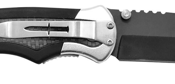 Camillus 19079 Chameleon  3.50" Folding Drop Point Plain Black Carbonitride Titanium AUS-8A SS Blade, Carbon Fiber/Aluminum Handle
